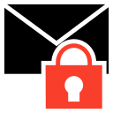 email, envelope, lock, message svg vector icon
