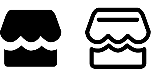 Shop Line svg vector icon