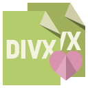 file,format,divx,heart icon