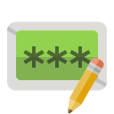 password,pencil icon