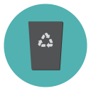 bin, cancel, delete, garbage, recycle, remove, trash svg vector icon