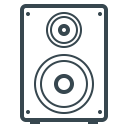 acoustics, audio, device, electronics, music, sound, volume svg vector icon