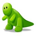 dino,green,cartoon icon