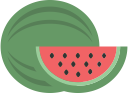 fruit, watermellon svg vector icon
