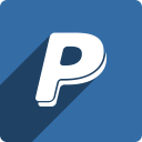media, paypal, shadow, social, square svg vector icon