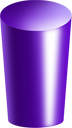 cylinder, purple icon