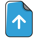 arrow, documents, extension, file, up, upload, uploading svg vector icon