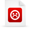 document, file, paper, red icon