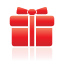 gift, red icon