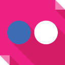 flickr, logo, media, social, social media, square svg vector icon