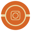 instagram, media, social, vintage svg vector icon