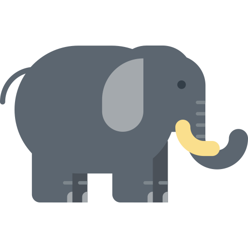 Elephant svg vector icon