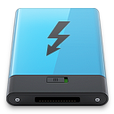 b, blue, thunderbolt icon