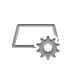 silver,gear icon
