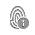 fingerprint,info icon