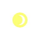 crescent svg vector icon