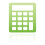calculator, green icon