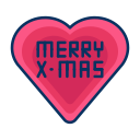 christmas, favourite, heart, love, merry svg vector icon