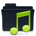 music,folder,badged icon