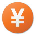 currency, red, yuan icon