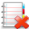 delete, notebook icon