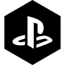 hexagon, media, playstation, social svg vector icon
