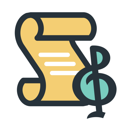 Color Block Musical Symbol svg vector icon