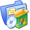 folder,blue,software icon