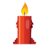 christmas,candle icon