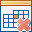 calendarfull, delete icon
