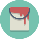 paint, paint can svg vector icon
