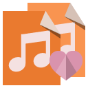 file,type,audio,heart icon