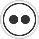 flickr, logo, media, online, social svg vector icon