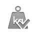 weight,kilogram,checkmark icon