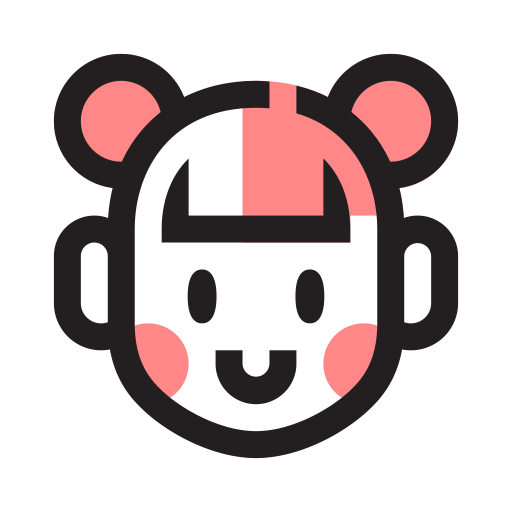 Girl svg vector icon