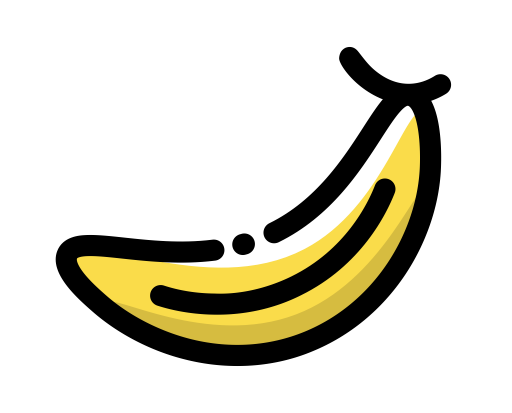 Banana svg vector icon