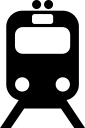 rail, train, transportation svg vector icon