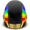 daft, helmet, on, punk icon