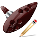 ocarina,write,instrument,writing,edit icon