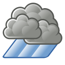 showers, weather svg vector icon