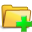 add, closed, folder icon