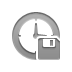 clock,diskette icon