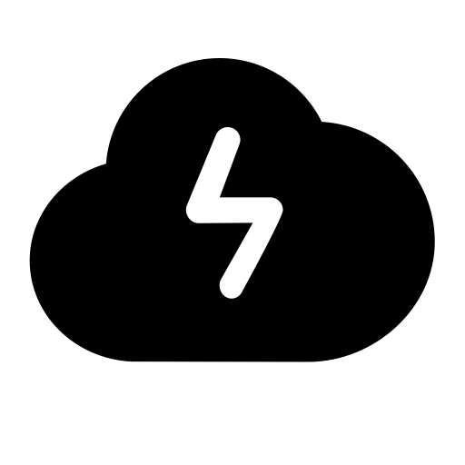 Lightning svg vector icon