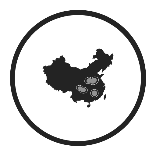 China Heat Map svg vector icon