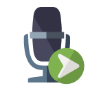 radio,microphone,right icon