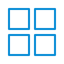 app, blocks, frames, grid, interface, layout, menu svg vector icon