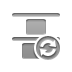distribute,vertical,top,refresh icon