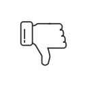 dislike, facebook, fb, thumbs down svg vector icon