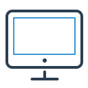 computer, desktop, device, display, mac, monitor, pc svg vector icon