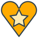 communication, favourite, heart, media, social, star svg vector icon